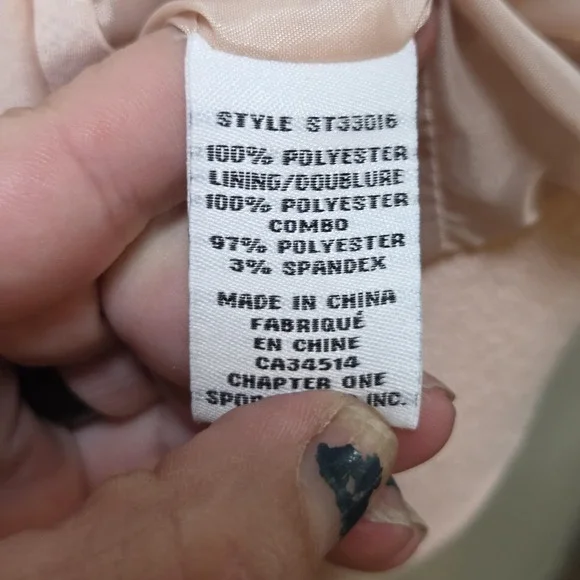 Jules & Leopold Jacket Womens Large Pink Satin Bomber Full Zip Pockets - Picture 6 of 8